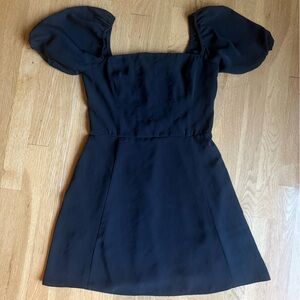 Abercrombie Black Puff Sleeve Short Dress